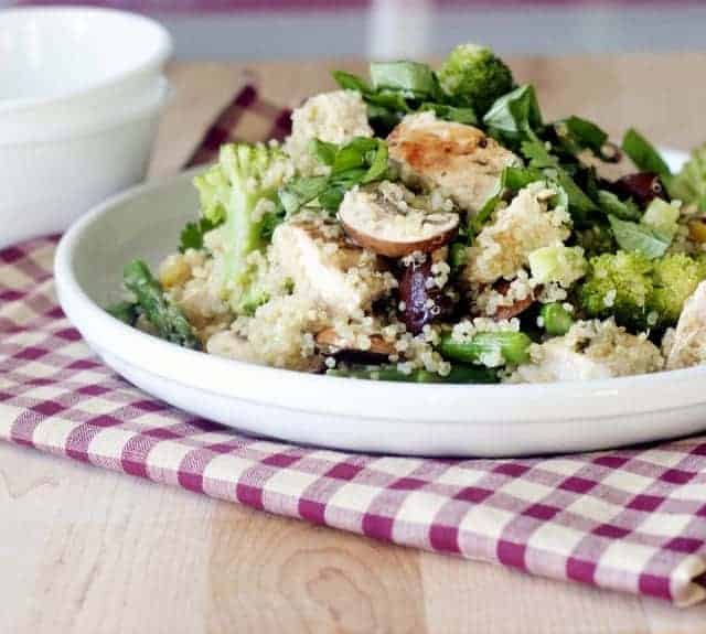 Basil Lemon Chicken, Quinoa Salad MJ and Hungryman Austin, TX