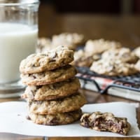 Whole Wheat Amaretto Chocolate Chip Cookies