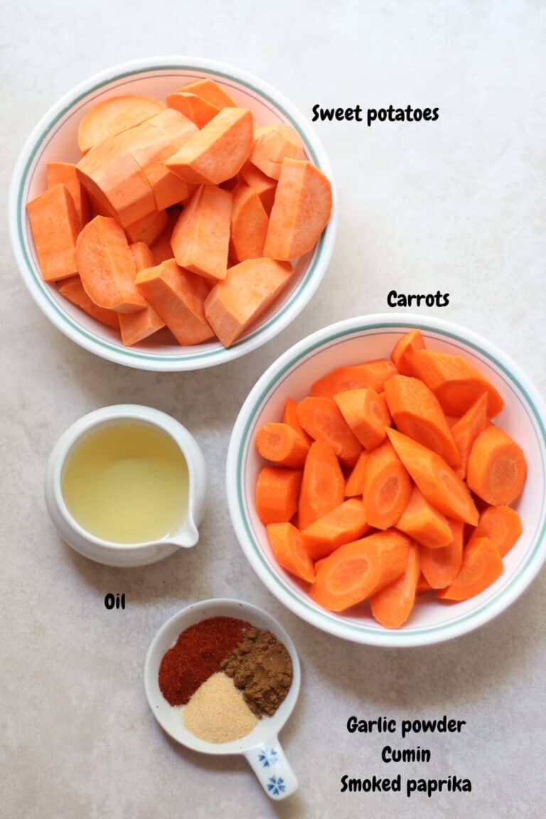 Roasted Sweet Potatoes and Carrots MJ and Hungryman