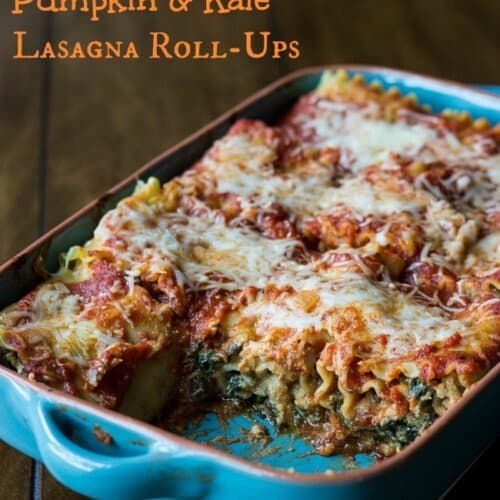 Pumpkin & Kale Lasagna Roll-Ups