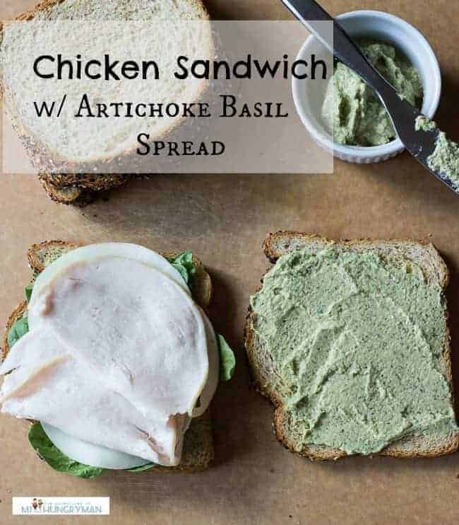 Chicken Sandwich w/ Artichoke Basil Spread