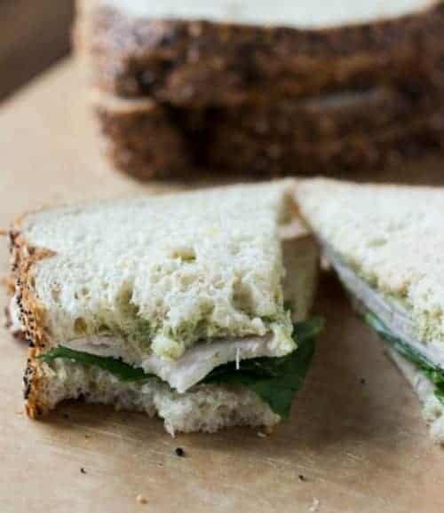 Chicken Sandwich w/ Artichoke Basil Spread