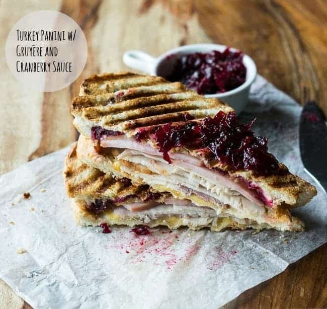 Turkey Panini with Gruyère and Cranberry Sauce
