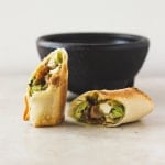 Baked Avocado Eggrolls with Spicy Ranch Dip