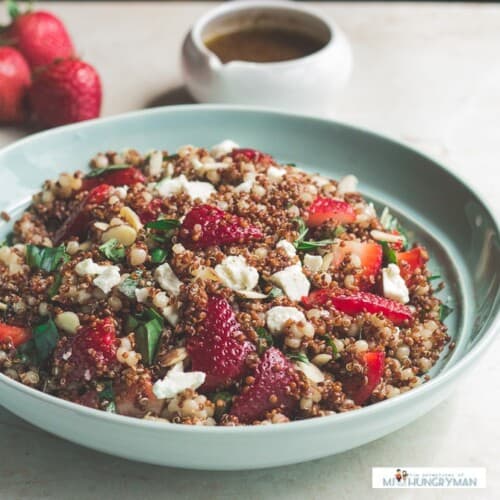 Strawberry Quinoa Salad with Orange Vinaigrette MJ and Hungryman