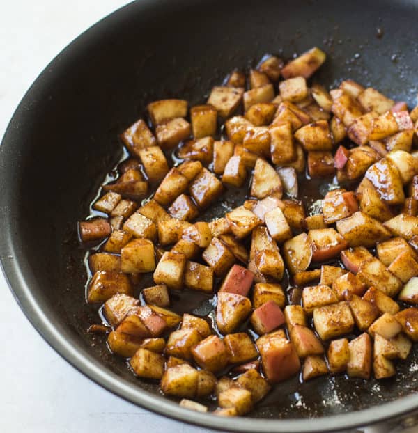 Breakfast Cornbread Muffins with Caramelized Ambrosia Apples MJ and