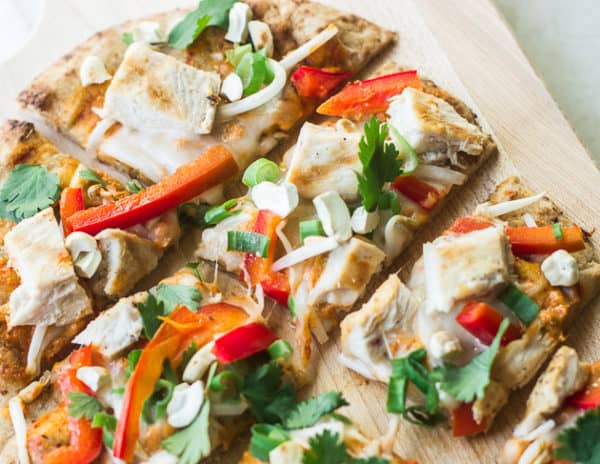 Quick & Easy Thai Curry Naan Pizza - MJ and Hungryman - Austin, TX ...