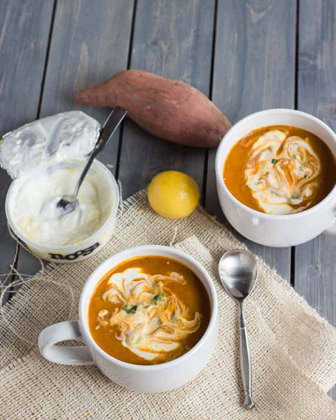Roasted Sweet Potato soup