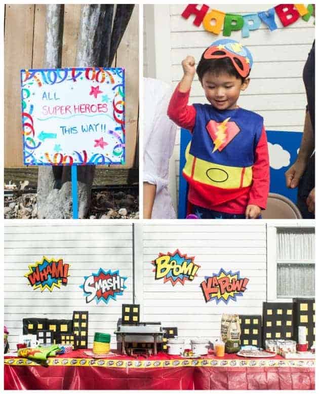 Noah's superhero bday party