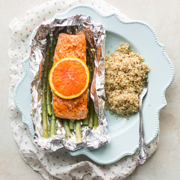 Salmon and Asparagus in Foil