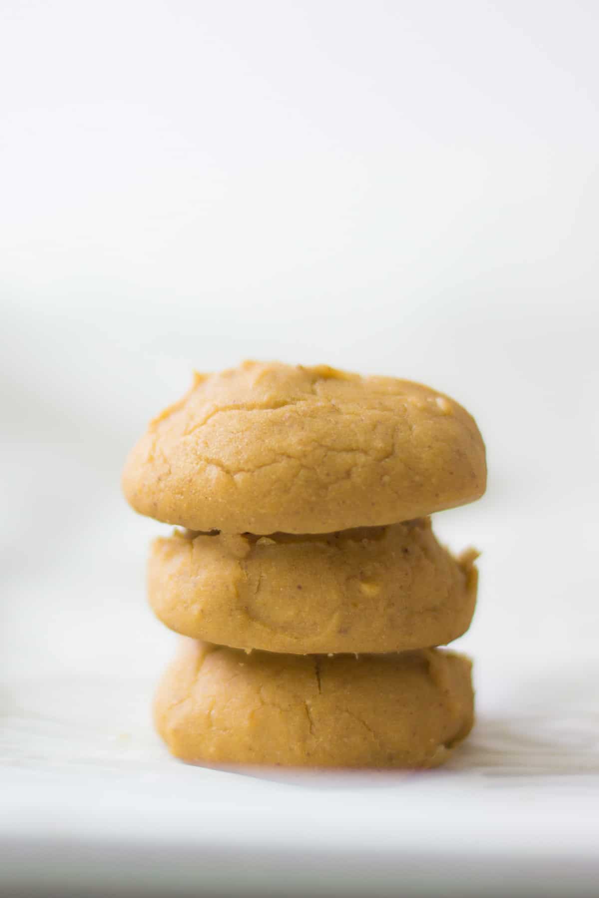 Three stacked cookies.