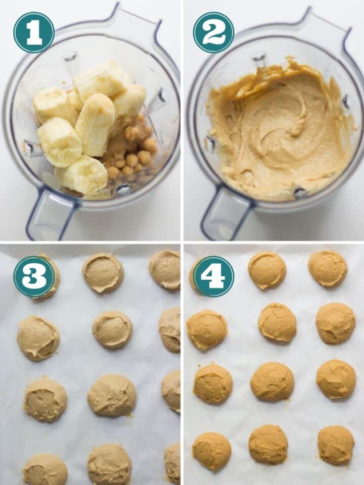 Flourless Peanut Butter Chickpea Cookies MJ and Hungryman