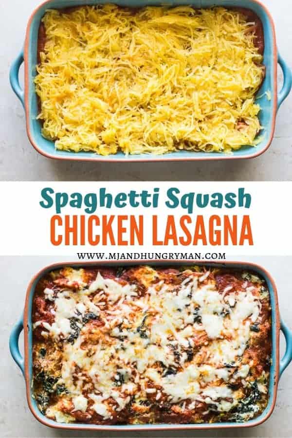 noodle-less spaghetti squash chicken lasagna