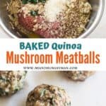 quinoa beef meatballs - mjandhungryman