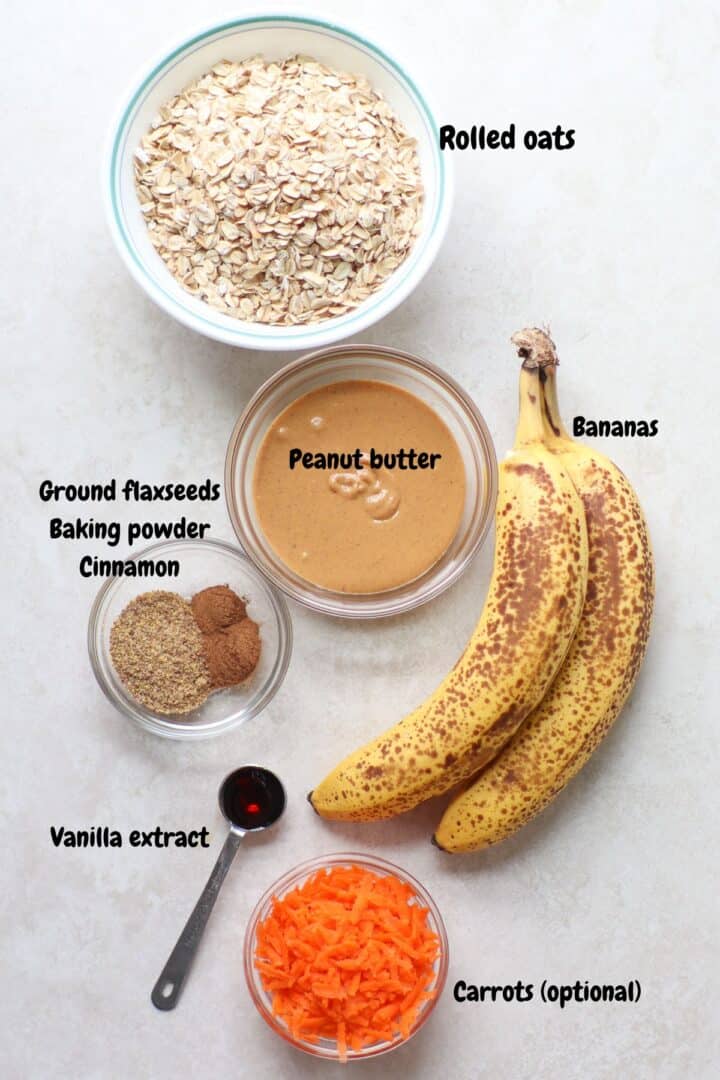 Soft Baked Banana Oatmeal Bars MJ and Hungryman