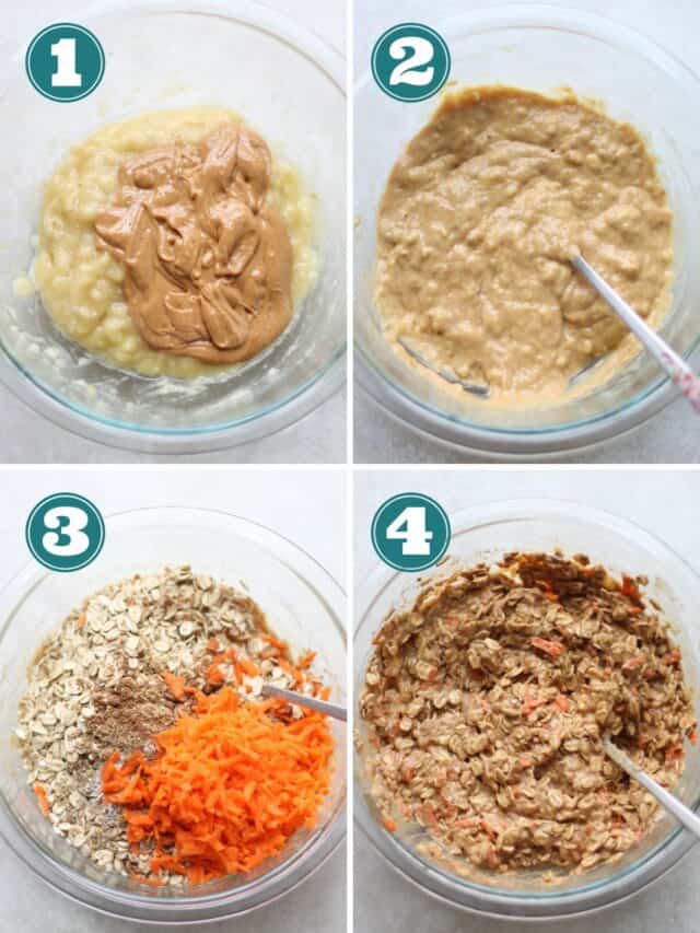 Soft Baked Banana Oatmeal Bars MJ and Hungryman