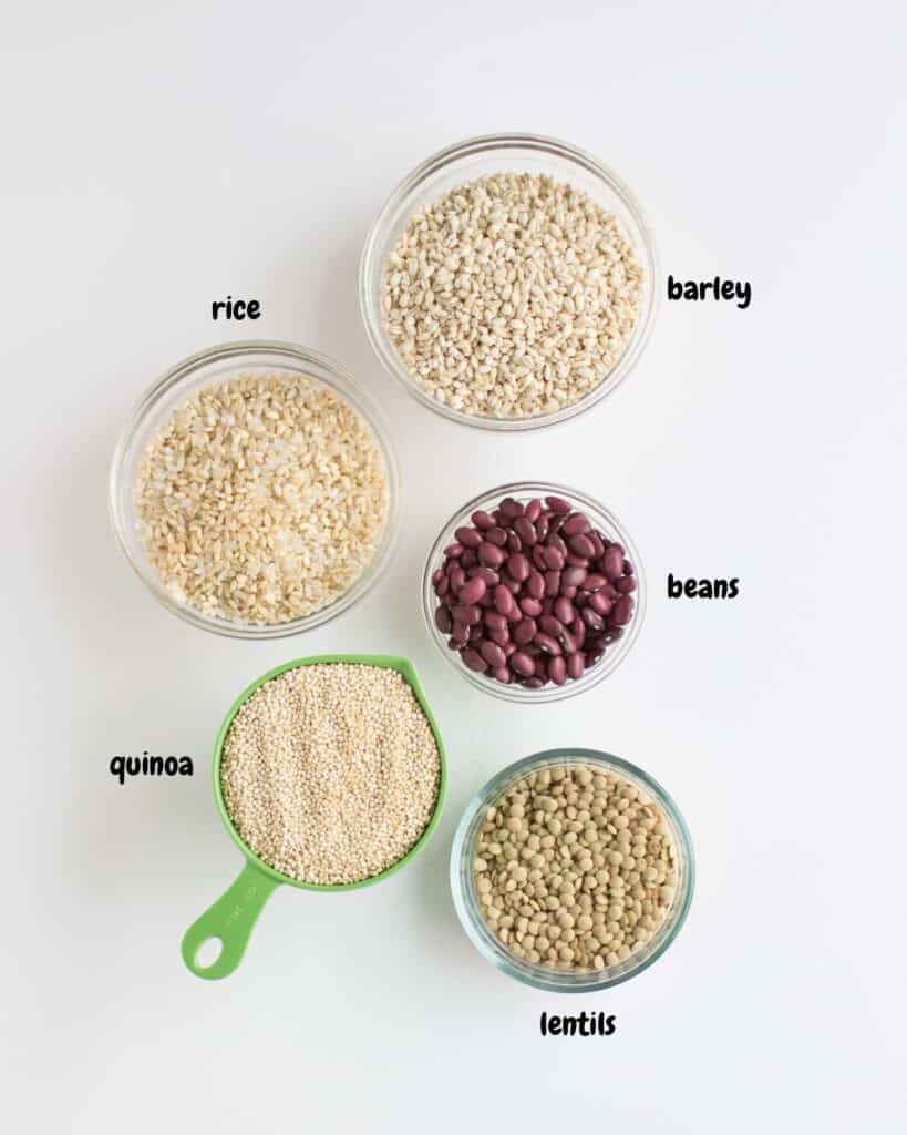 Instant Pot Multigrain Rice (with lentils and beans) MJ and Hungryman