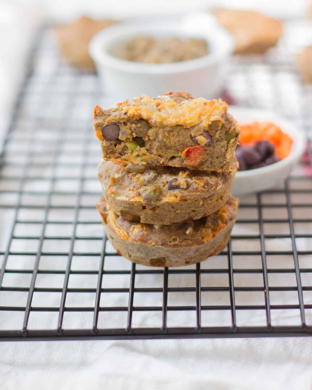 Savory Mexican Lentil Muffins