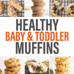 collage of baby and toddler muffins from this website