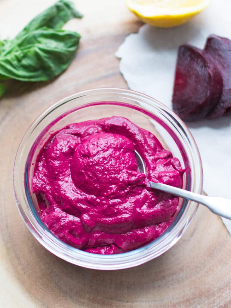 Beetroot Pesto Pasta Sauce for Babies MJ and Hungryman