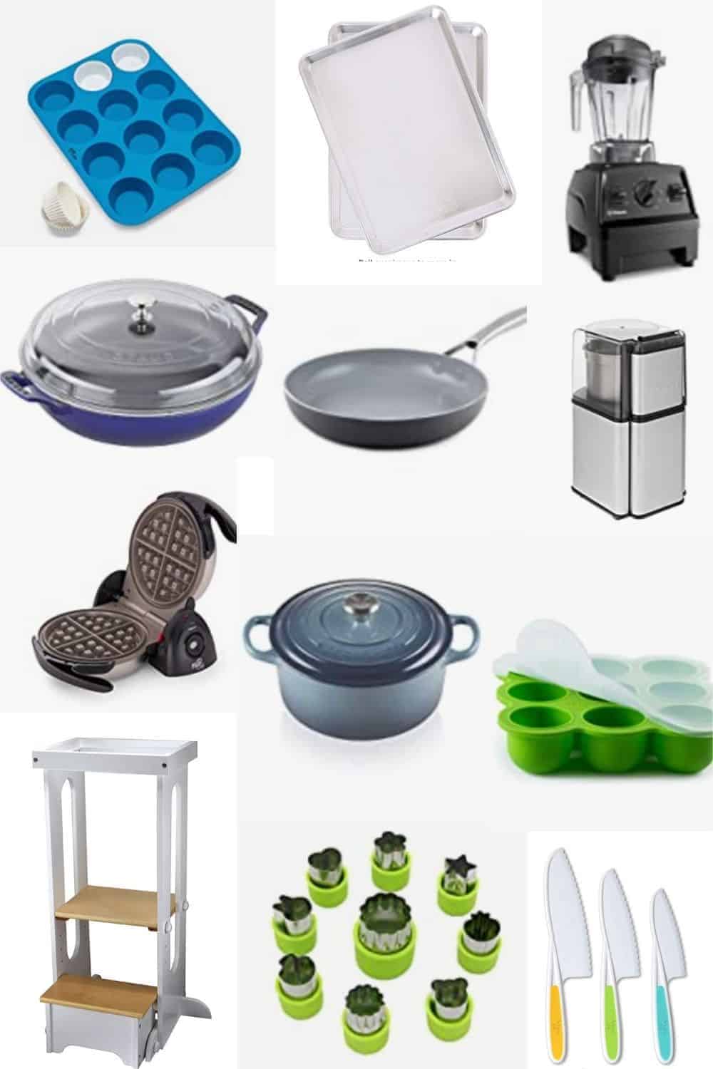a collage of all of my favorite kitchen tools