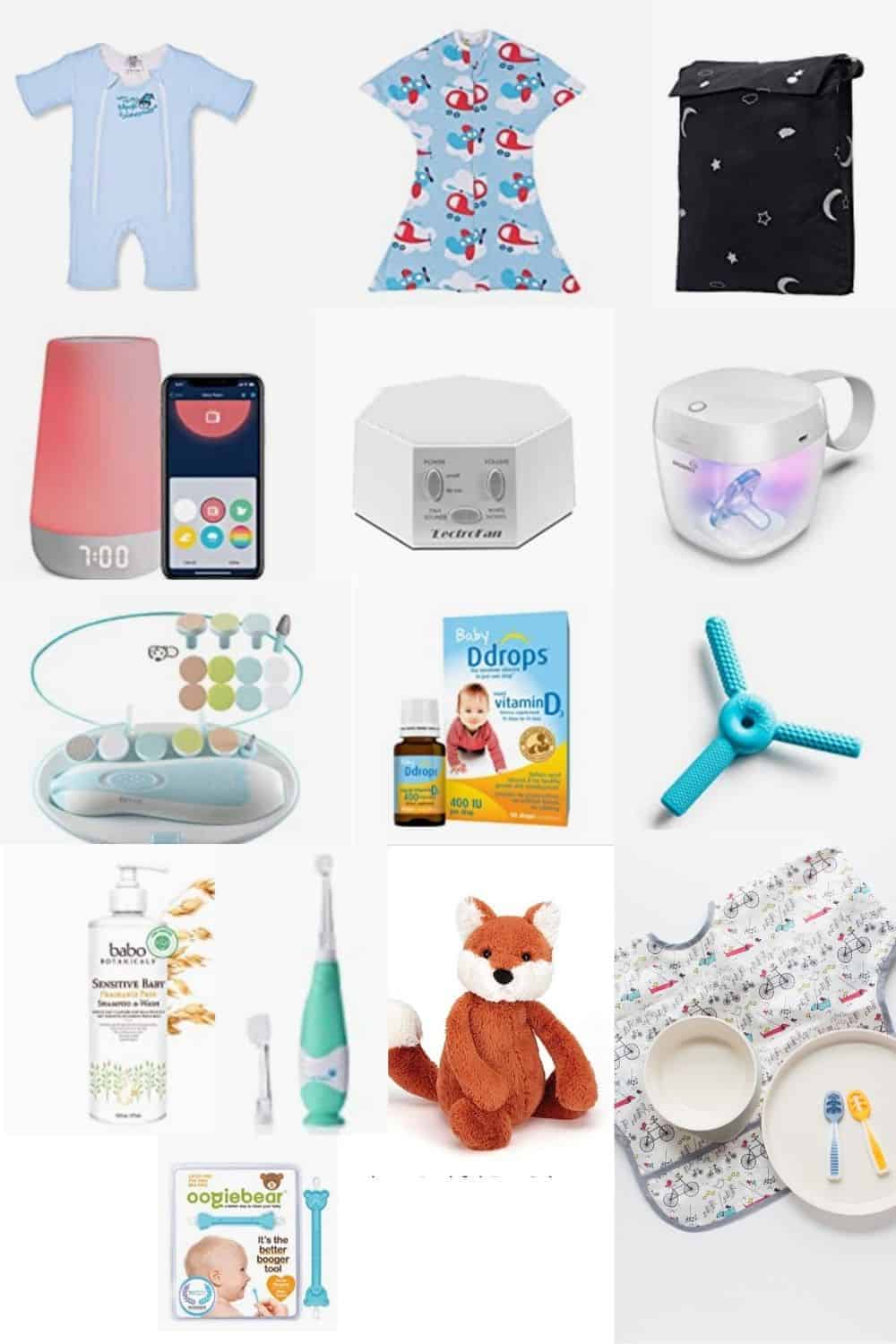 a collage of all of my favorite products for babies