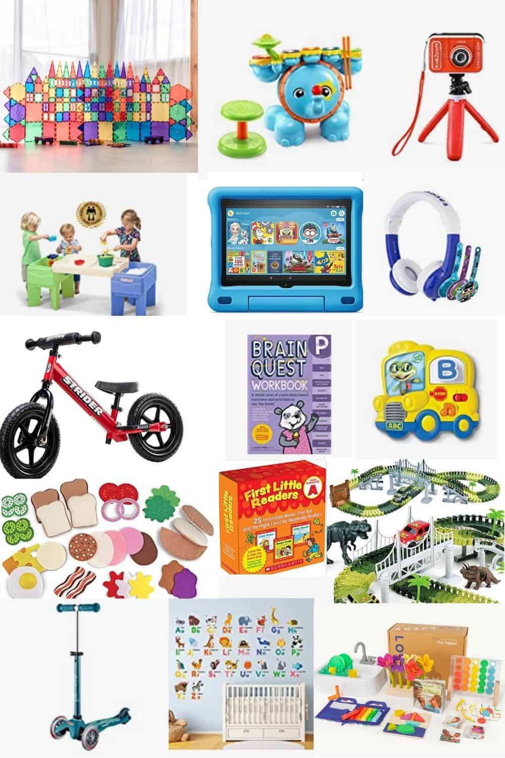 a collage of my favorite toddler products