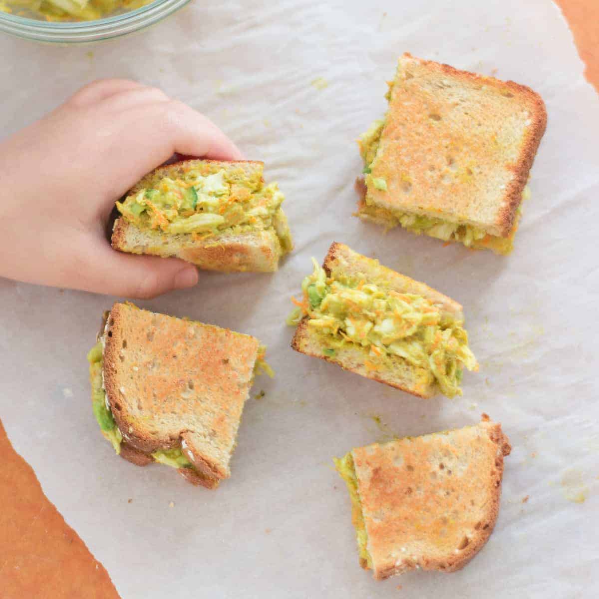 Curried chicken salad sandwiches - Simply Delicious