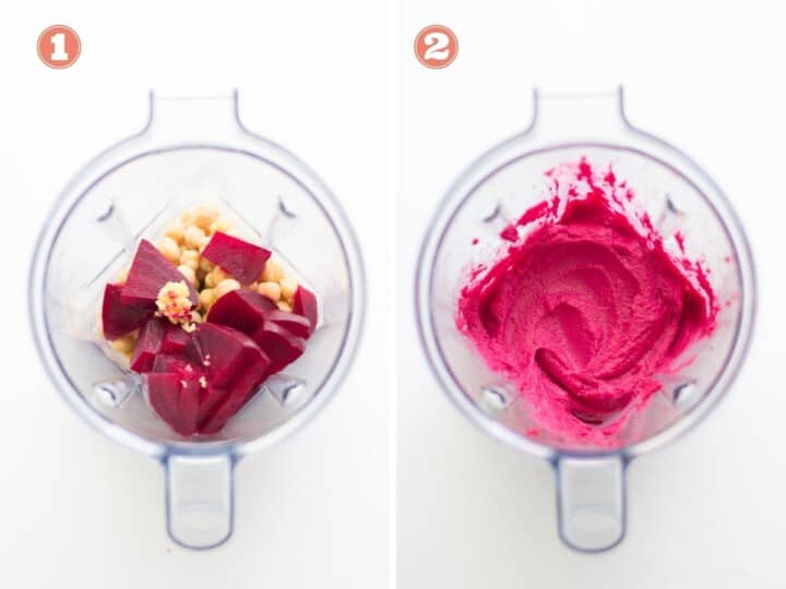 Beet Hummus for Babies MJ and Hungryman