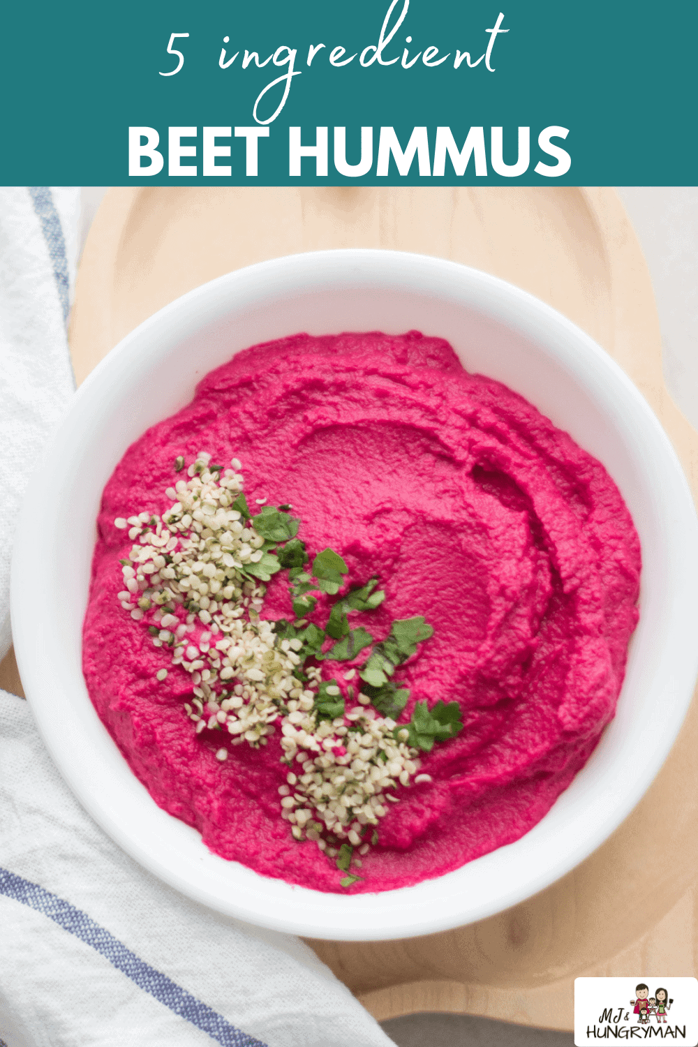 Beet Hummus for Babies MJ and Hungryman