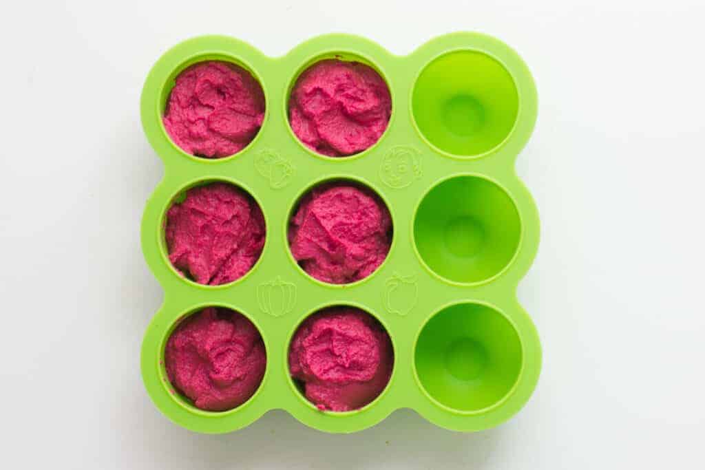 Beet Hummus for Babies MJ and Hungryman