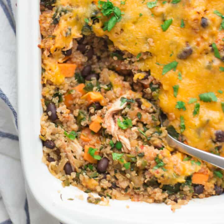 Kidfriendly Chicken Quinoa Casserole MJ and Hungryman