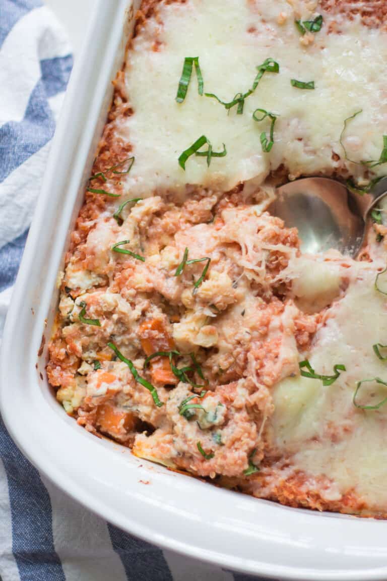 Vegetarian Sweet Potato Lasagna with Quinoa MJ and Hungryman