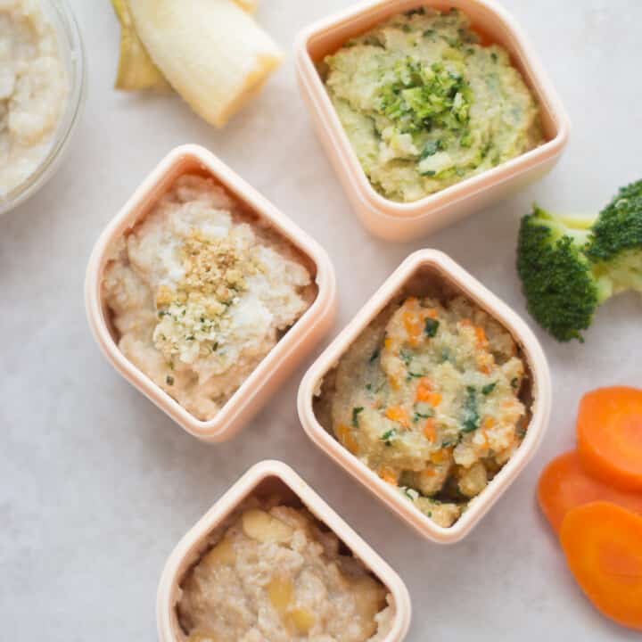 Top Foods for 6 Month Old Baby (with Recipes and Meal Plan) - MJ and ...