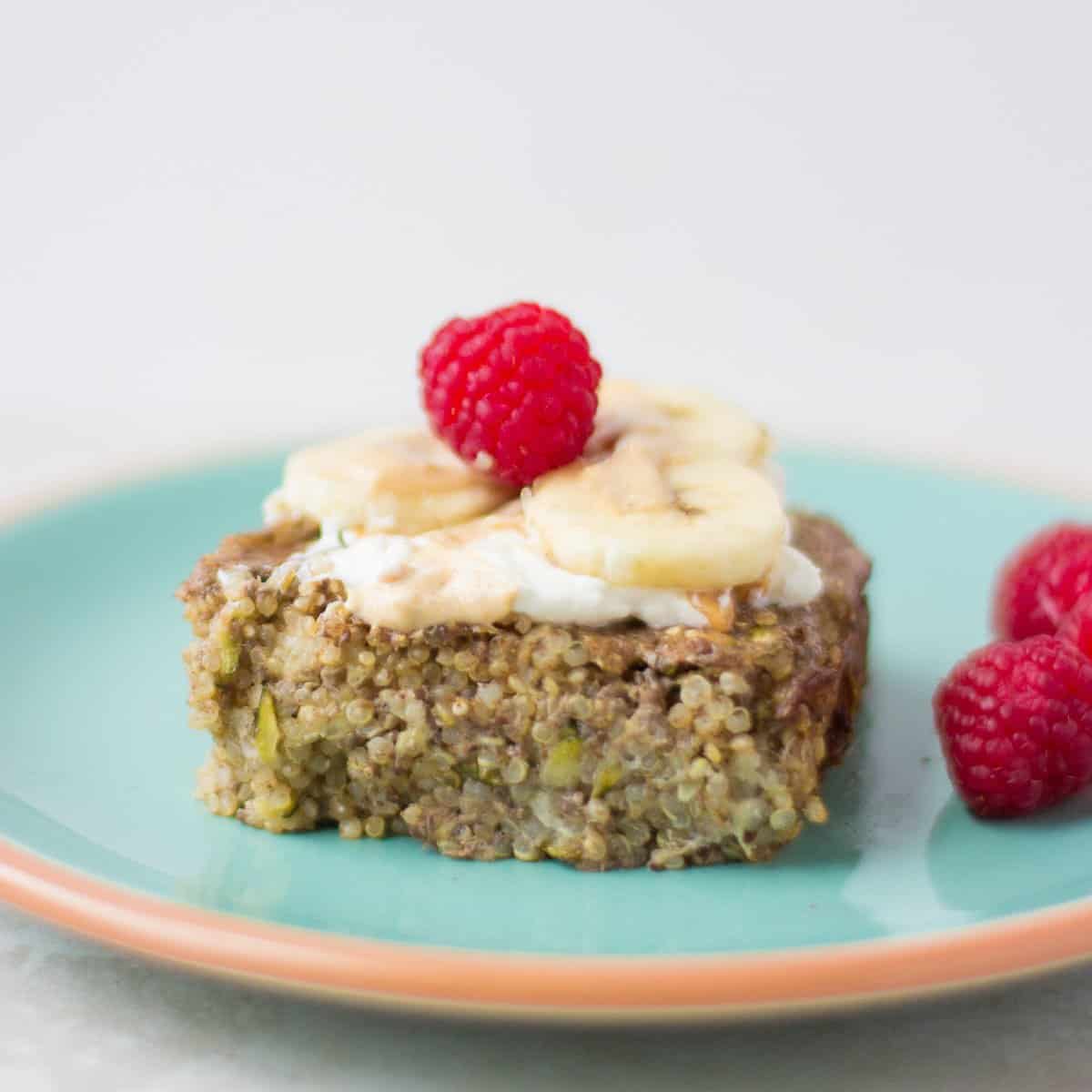 Baked Breakfast Quinoa with Zucchini