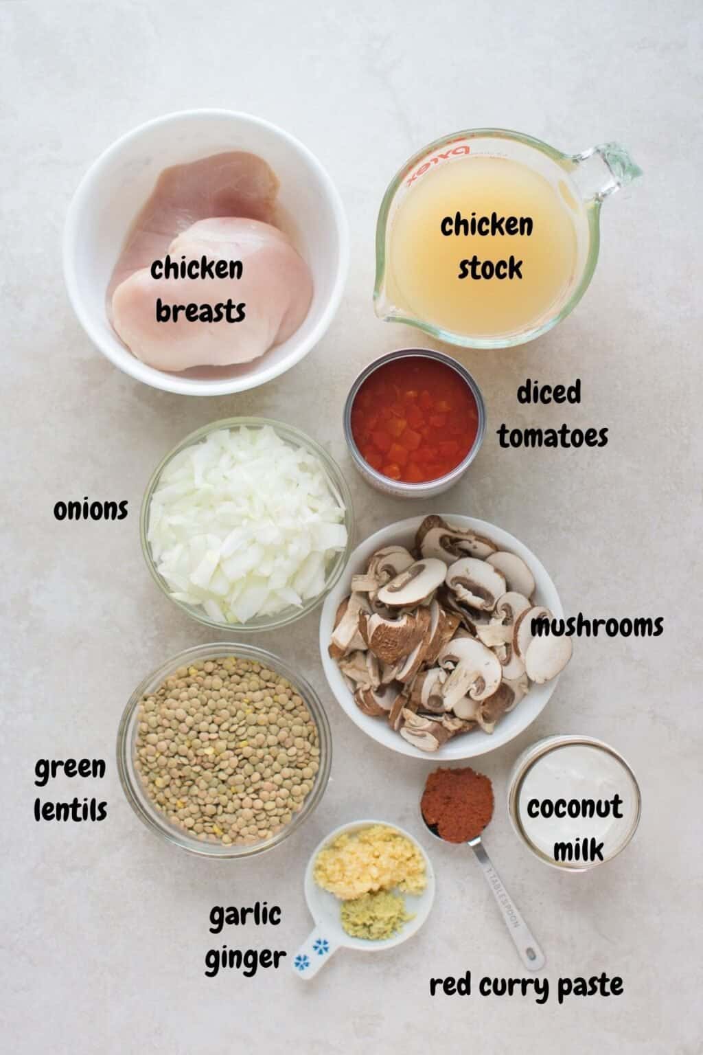 Slow Cooker Thai Chicken Lentil Curry MJ and Hungryman