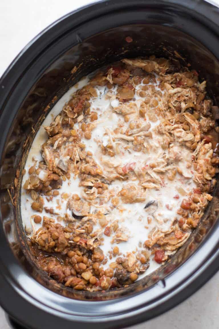 Slow Cooker Thai Chicken Lentil Curry MJ and Hungryman