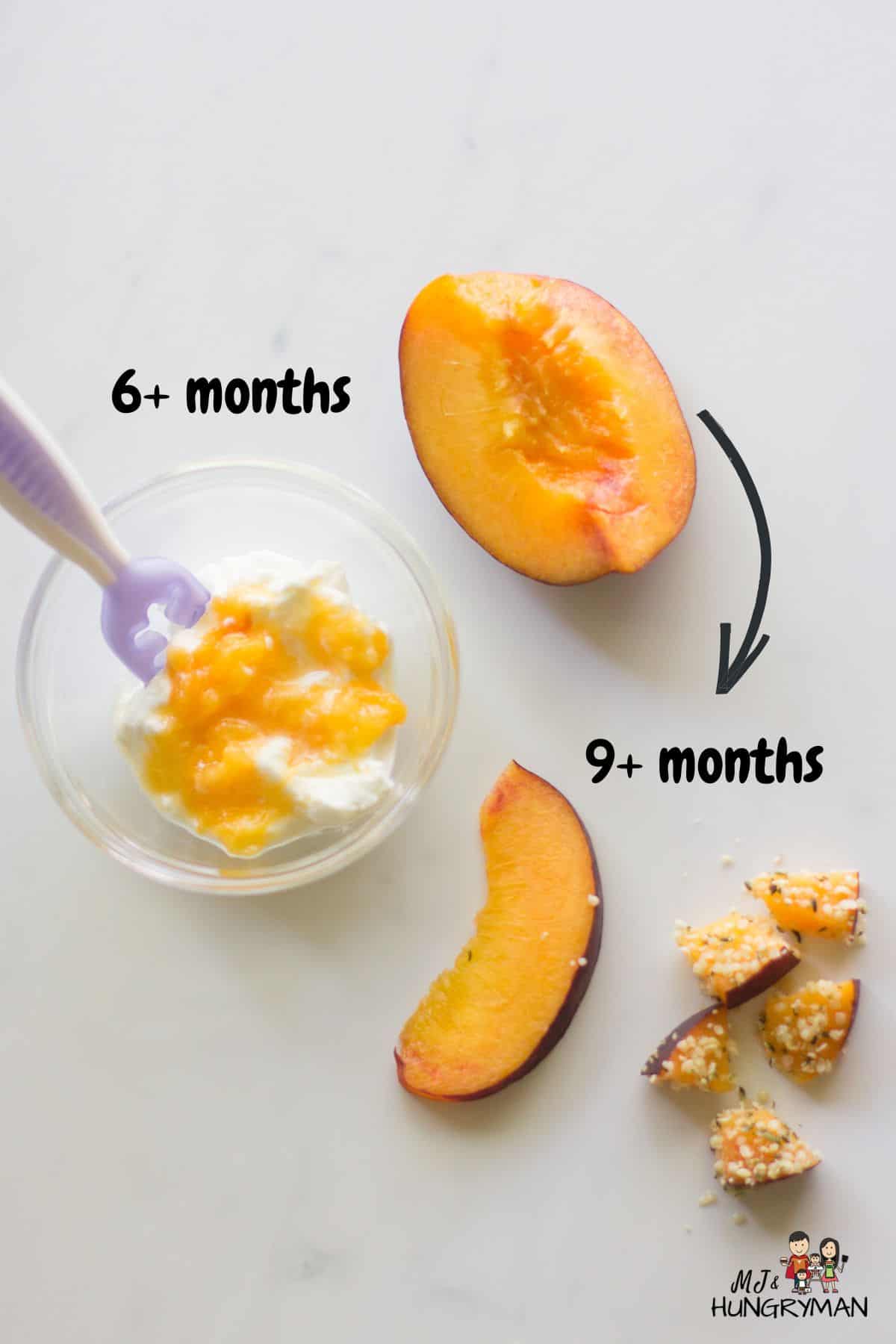 Peach For Baby Puree And Baby Led Weaning MJ And Hungryman