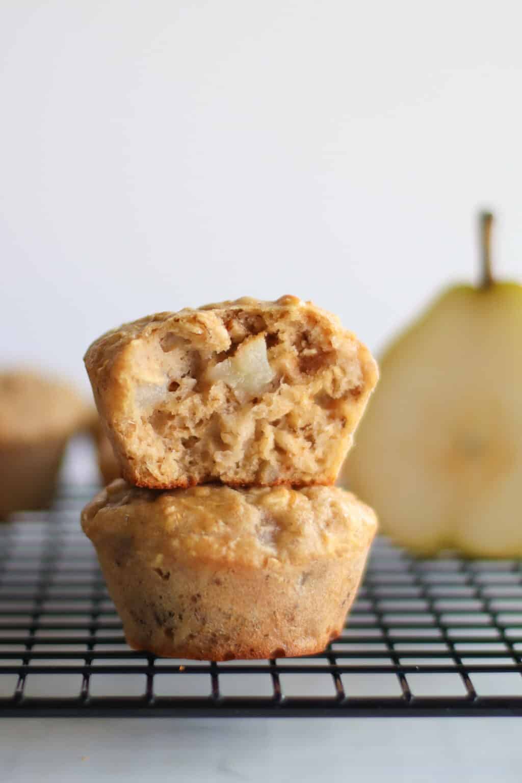 Fluffy Pear Muffins MJ and Hungryman