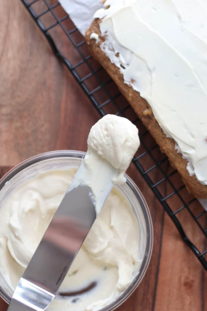 Healthy Cream Cheese Frosting MJ and Hungryman