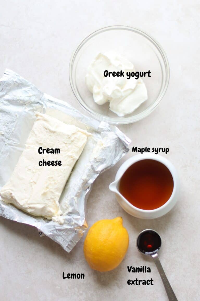 Healthy Cream Cheese Frosting MJ and Hungryman