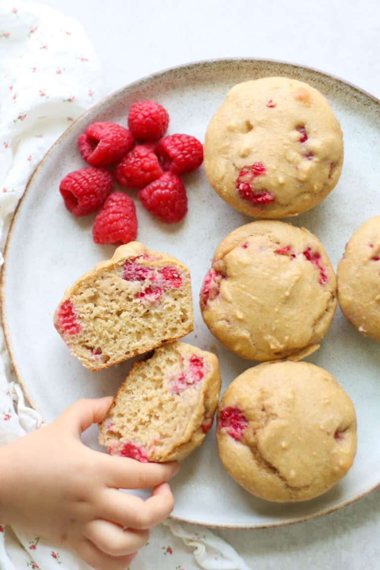 Moist Raspberry Muffins (with yogurt) MJ and Hungryman