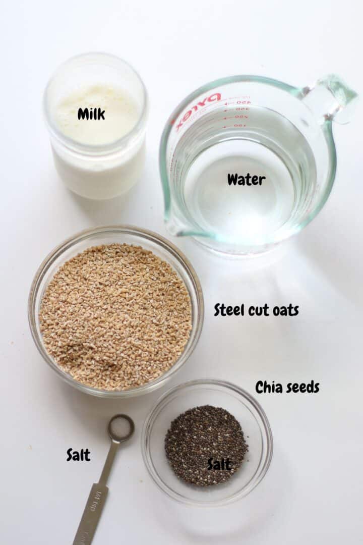 Overnight Steel Cut Oats MJ and Hungryman