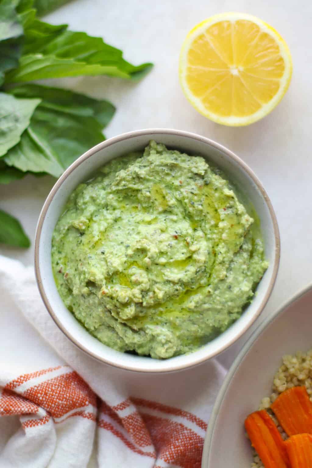 Easy Ricotta Pesto MJ and Hungryman