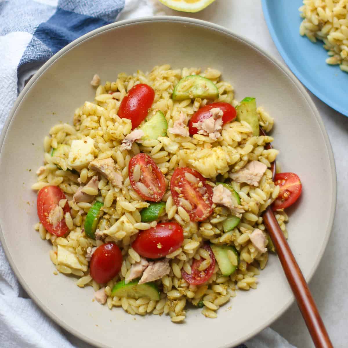 Pesto Orzo Salad