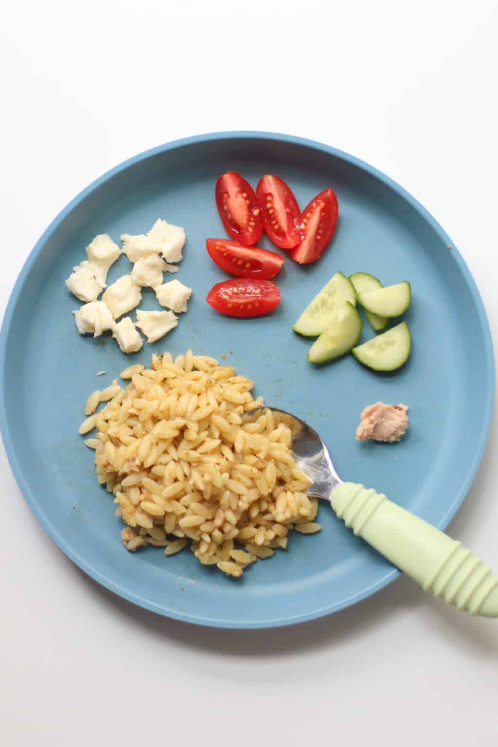 Easy Pesto Orzo Salad MJ and Hungryman