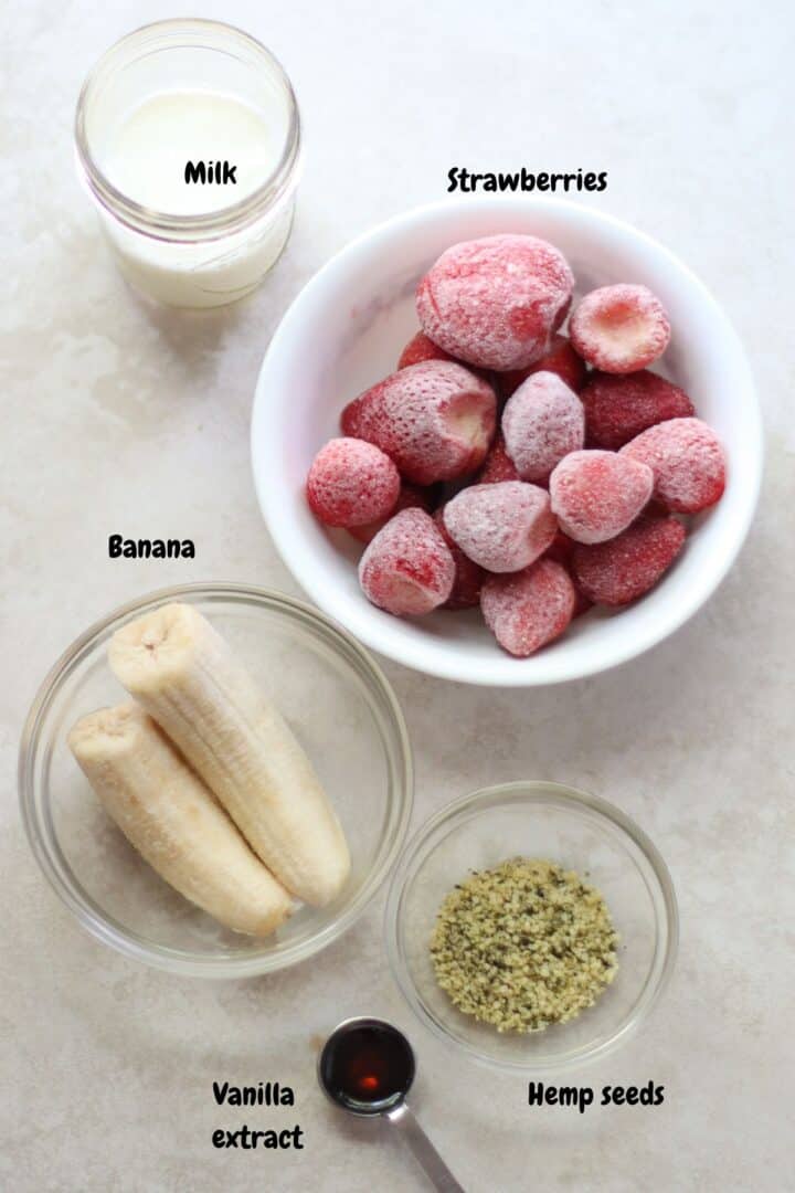 Easy Strawberry Banana Milkshake MJ and Hungryman