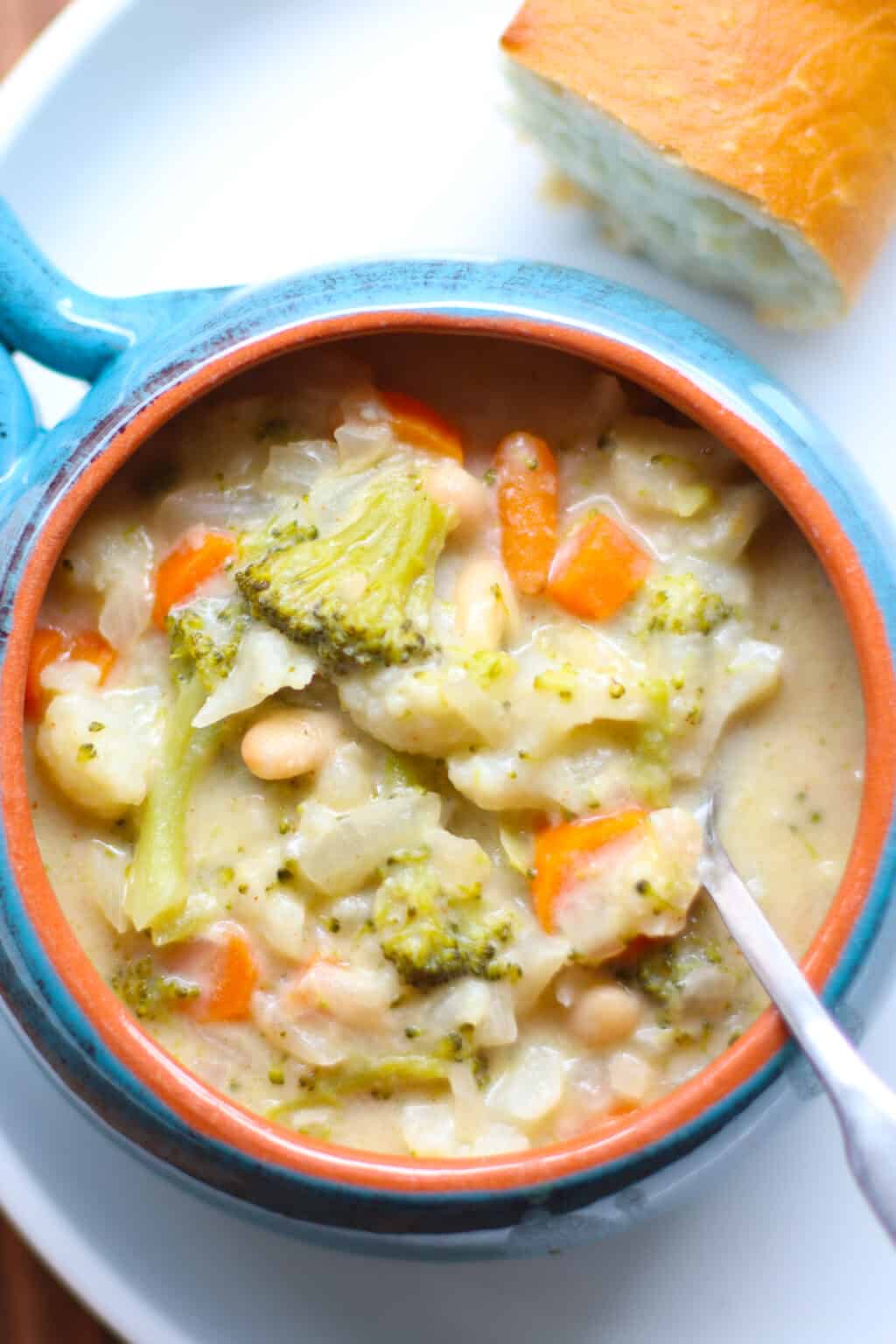 Easy Broccoli Cauliflower Soup MJ and Hungryman