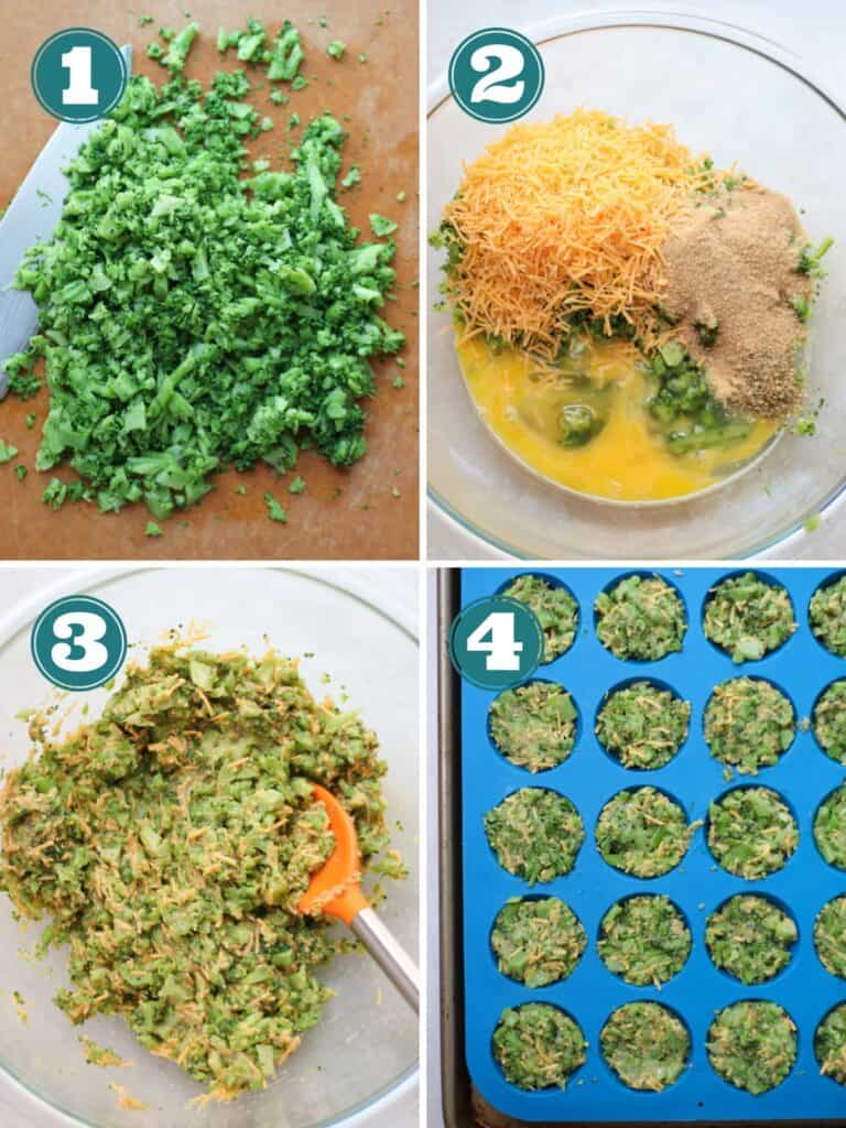 Cheesy Broccoli Bites (5 ingredients) MJ and Hungryman