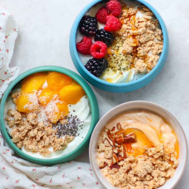 Yogurt Granola Bowls (5 Ideas) - MJ and Hungryman